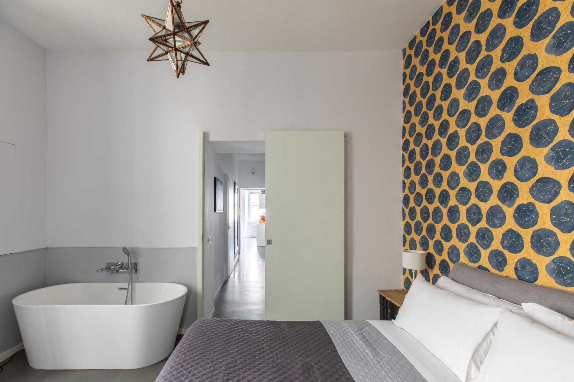 Apartment Trastevere Modern 4br 4baths, Wifi, Ac, Custom Kitchen, Living Rome